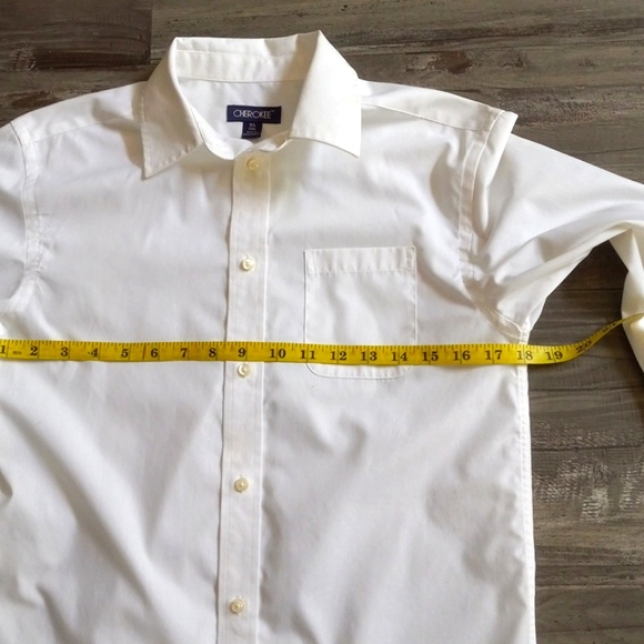 CHEROKEE Boys Dress Long Sleeve Shirt White Sz XL ( 16 ) - Picture 8 of 11